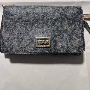 Tous Navy and Gray Crossbody Bag